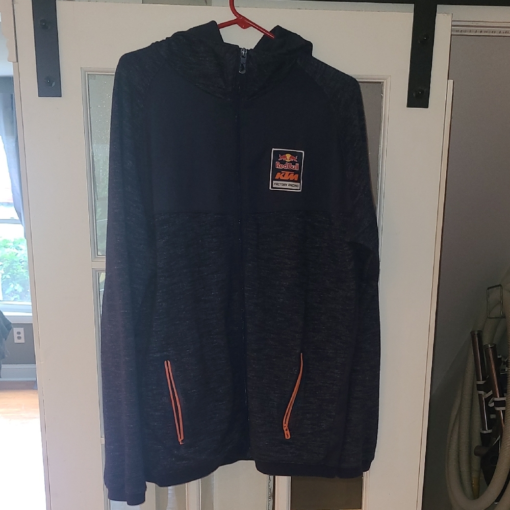Red Bull KTM Factory Racing Zip-Up Hoodie. Size XXL Men's.